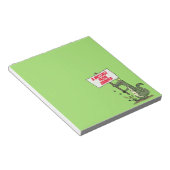 Bloc-note Aligator de crocodile drôle avec dessin animé (Incliné)