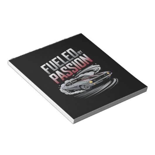 Bloc-note Alimenté par la passion - Conception passionnée de (Incliné)