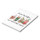 Bloc-note Alimenté par le café et la joie de Noël (Tourné)