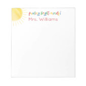 Bloc-note Alimenter les esprits brillants Professeur de sole (Devant)