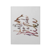 Bloc-note Aller faire une randonnée Inspirationnelle Bloc-no (Tourné)