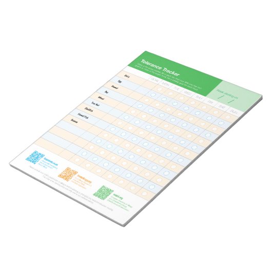 Bloc-note Allergen Intro Tracker US (Incliné)