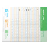 Bloc-note Allergen Intro Tracker US (Devant)