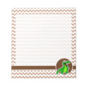 Bloc-note Alligator ; Brown Chevron (Devant)