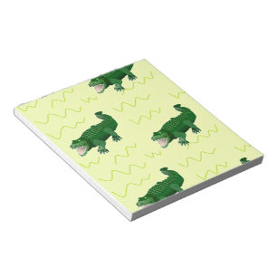 Bloc-note Alligator en jaune