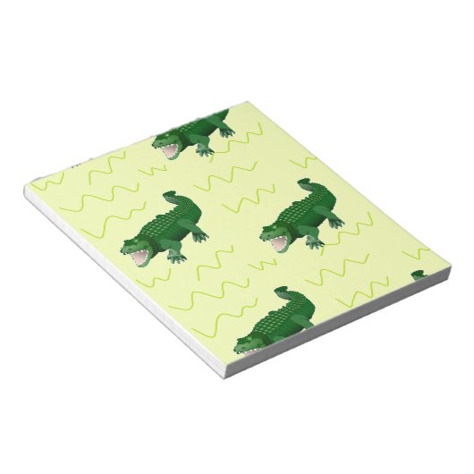 Bloc-note Alligator en jaune (Incliné)