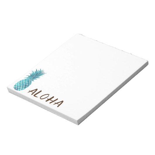 Bloc-note Aloha Aigle bleu turquoise (Tourné)