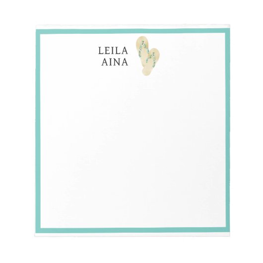 Bloc-note Aloha Flip-Flops (Devant)