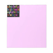 Bloc-note Alphabet (Devant)
