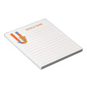 Bloc-note Alphabet floral Abstrait (Incliné)