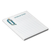 Bloc-note Alphabet floral Abstrait (Incliné)