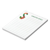 Bloc-note Alphabet floral Abstrait (Tourné)