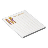 Bloc-note Alphabet floral Abstrait (Incliné)