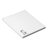 BLOC-NOTE ALPHABÈTES FLORAUX BLEUS DOUX NOM LETTRE S (Incliné)