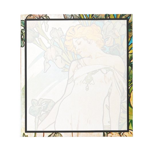 Bloc-note Alphonse Mucha - Iris WB (Devant)