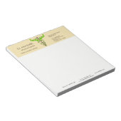 Bloc-note Alternative Médicale Caduceus Vert Feuilles Beige (Incliné)