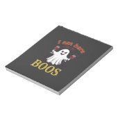 Bloc-note Am Here Boos Halloween Ghost Verres à Vin Araignée (Tourné)