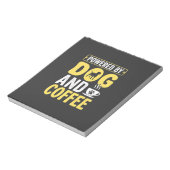 Bloc-note Amateur de café chien propulsé par le design (Tourné)