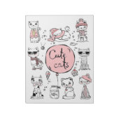 Bloc-note Amateur de chats Chats mignons (Tourné)