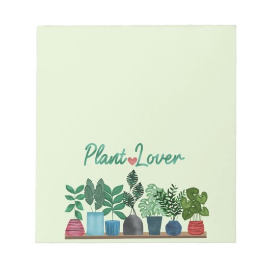 Bloc-note Amateur de plantes (Devant)
