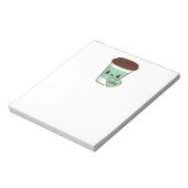 Bloc-note Amateur d'émoji de café (Tourné)