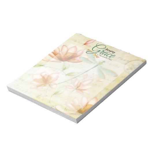 Bloc-note Amazing Grace Flowers and dragonfly (Tourné)