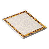 Bloc-note Amber Orange Leopard "poster de animal" (Incliné)