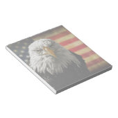 Bloc-note American Bald Eagle on Grunge Flag (Incliné)