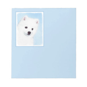 Bloc-note American Eskimo Dog Painting - Original Dog Art