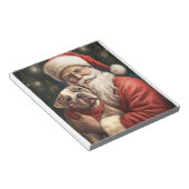 Bloc-note American Staffordshire avec Noël au Père Noël (Incliné)