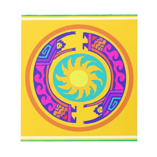 Bloc-note Amérindiens d'Arc-en-ciel (Devant)