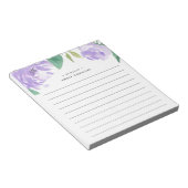 Bloc-note Amethyst Peony | Personnalisé (Incliné)