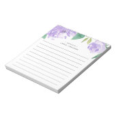 Bloc-note Amethyst Peony | Personnalisé (Tourné)
