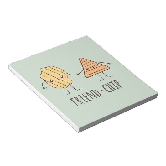 Bloc-note Ami amusant chips (Incliné)