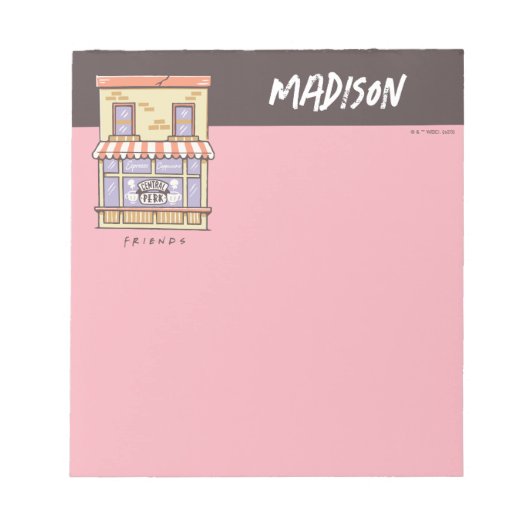 Bloc-note AMIS™ | Central Perk Cartoon Coffee Shop (Devant)