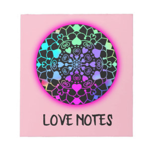 Bloc-note Amour Affection Mantra Réflexions quotidiennes Mot