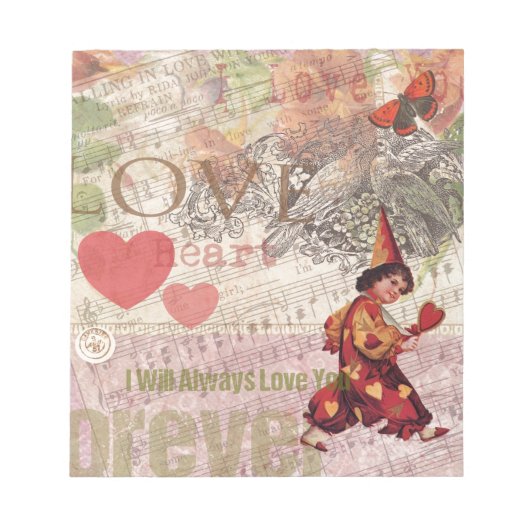 Bloc-note Amour Coeur coeur amour amour amour amour Valentin (Devant)