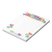 Bloc-note Amour Coloré Coeur Ballons Cadre (Tourné)