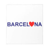 Bloc-note Amour de Barcelone (Devant)