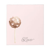 Bloc-note Amour de bonbons au chocolat (Devant)