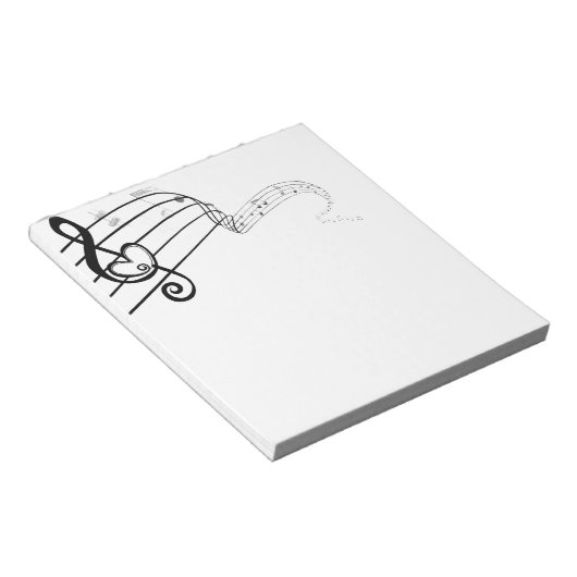 Bloc-note Amour de la musique (Incliné)