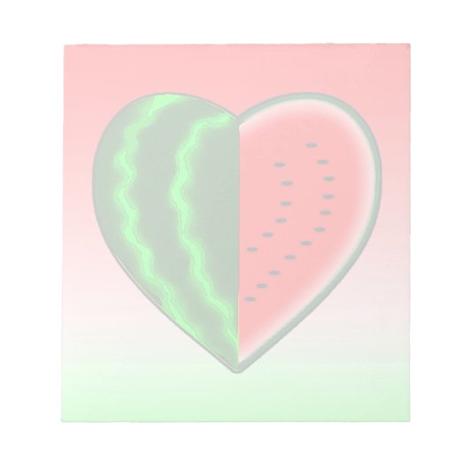 Bloc-note Amour de pastèque (Devant)