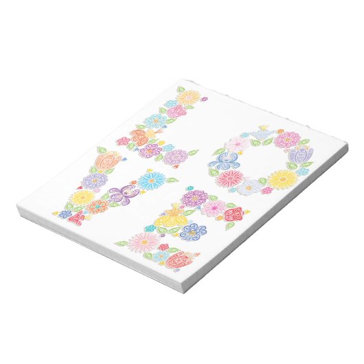 Bloc-note AMOUR Floral (Tourné)