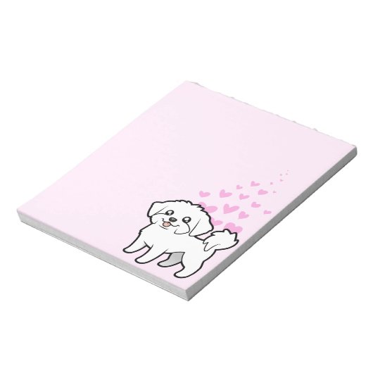 Bloc-note Amour maltais (coupé en chiot) (Tourné)