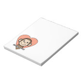 Bloc-note Amour mignon de singe de sourire de clipart (Tourné)