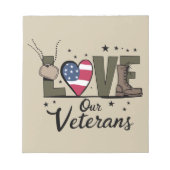 Bloc-note Amour Notre Jour des anciens combattants Fier Jour (Devant)