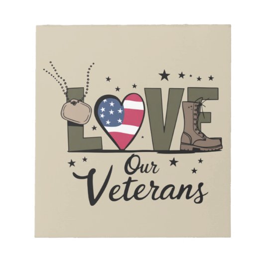 Bloc-note Amour Notre Jour des anciens combattants Fier Jour (Devant)