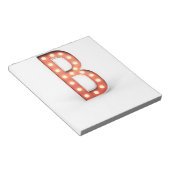 Bloc-note Ampoule Marque B Monogramme (Incliné)