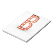 Bloc-note Ampoule Marque B Monogramme (Tourné)