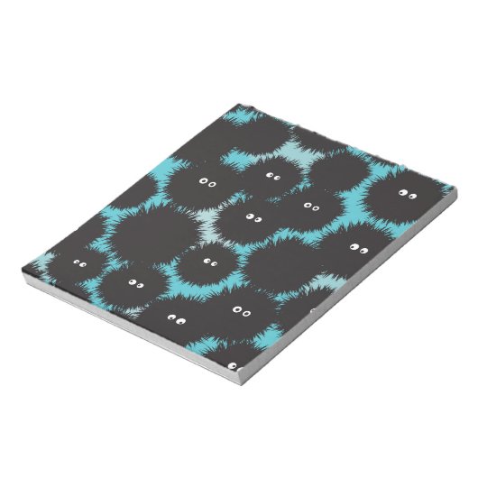 Bloc-note Amusant monstres noirs moelleux (Tourné)